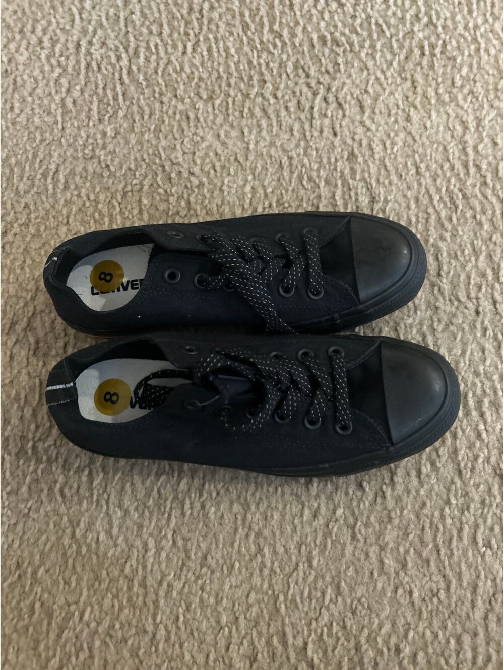 C508 Black Converse Chuck Taylor All Star Low Top Sneakers Size 8 new no tags